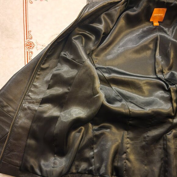Black Leather Jacket // Size M // Anonymous by John Carlisle // EUC - Picture 8 of 9